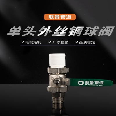 单塑头外丝铜球阀