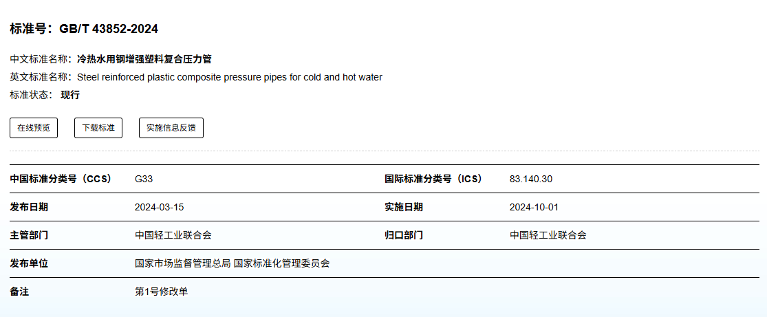 PSP 钢塑复合压力管生产厂家实力对比,浙江联景产能资质经验解析(图3) 全国标准信息公共服务平台.png